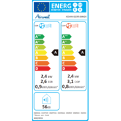 Airwell Stenska klimatska naprava brez zunanje enote - 2,35 kW - bela