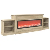 vidaXL Električni kamin Sonoma 177 x 30 x 56,5 cm Inženirski les