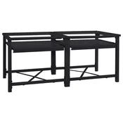 Vidaxl Pedestal za pralni stroj 2 szt. Črna 120 x 56 x 52 cm Jeklo