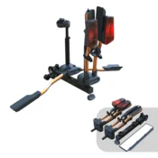 Bike rack for tow hitch TMK Fly 02 (orange) + bag