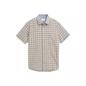TOM TAILOR Srajca moder denim/oliva/oranžno rdeča/volneno bela