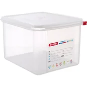 ARAVEN gastronorm posoda s pokrovom GN 1/2, PP, globina: 200 mm, prostornina: 12,5 L, hermetična