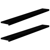 Prozorske klupice 2 kom tamnosmede 160x20x2 cm masivne hrast