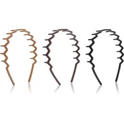 Brushworks Zig Zag Headbands obroč za lase 3 kos