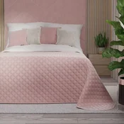 shumee VELVI Prešita pregrinjala - pudrasto roza - 170x210 cm