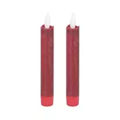 Eglo 422216 - SET 2x LED svece ANTANABE LED/1xAAA 15 cm crvena