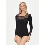 Ysabel Mora Pidžamska bluza 19049 Crna Slim Fit