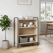 vidaXL Strani šal Sonoma hrast 97 x 33 x 81 cm Inženirski les
