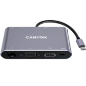 Canyon DS-14, večnamenska postaja USB C s 8 priključki