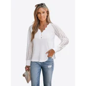 Cupshe Bluza Long Sleeve bela