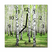 tulup.si Steklena kvadratna ura Birch 30x30 cm