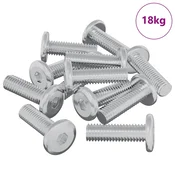 Vidaxl Vijak 1593 szt. srebrna 8 x 25 mm Jeklo