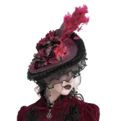 Klobuk DEVIL FASHION - Black and Red - EAS02402