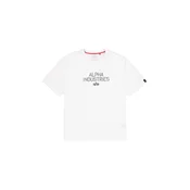 ALPHA INDUSTRIES Majica črna / bela