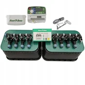 Komplet Rain Bird z 8 postajami: razdelilnik s kompresorjem, TM2, RSDBex, 2 jaška, PE 25