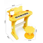 Hk mini klavijatura sa stolicom, žuta ( A097838 )
