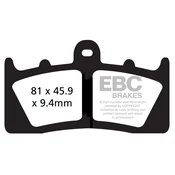 Ojačane zavorne ploščice EBC FA613HH (komplet za 1 disk)
