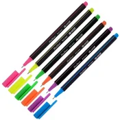 Liner Memobe - 0,4 mm, komplet 6 neonskih barv