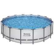 Bestway Bazen metalne konstrukcije 19480, 4.88m x 1.22m, Sivi