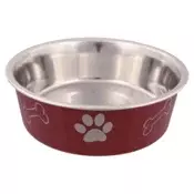 Trixie Rostfrajna posuda sa plasticnom presvlakom, crvena 0.45 l