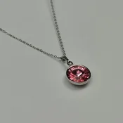 Alp Crystal Ženska ogrlica P1R12SIL, Roze