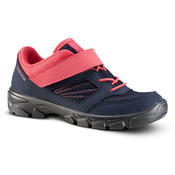Cipele za planinarenje MH100 na cicak za djevojcice plavo-ružicaste