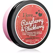 I love... Strawberries & Cream maslo za telo Raspberry & Blackberry 200 ml