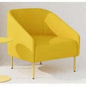Casa Padrino luxury living room armchair yellow H. 79 cm - Hotel lobby armchair