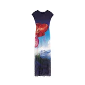 Desigual Obleka modra / lila / rdeča