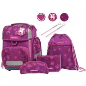 Šolska torba SCHNEIDERS Ergolite Berry Paw - 9-delni set