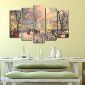 Wallity Set slika 5PATNOEL-4, 105x70 cm, 5 komada