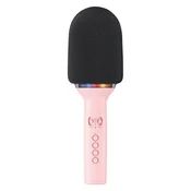 Free 2 Play Kiddigit Brezžični bluetooth mikrofon z osvetlitvijo, pink