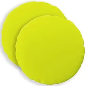 Vidaxl Prevleka za blazino 2 kos HEERLEN Svetlo zelena. Premer 30 cm