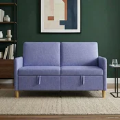 Sofa s pohranom Traper plava 152 x 78 x 87 cm Poliester