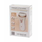 PROFI CARE Set za negu 3 u 1 epilator/ brijac i turpija za pete