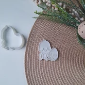 KREATIVNI SLATKIŠI Modla za kolace i ukrase Pile, 8 cm, Bela