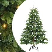 Vidaxl Umestno božično drevo med 150 LED Zelena 150 cm PE in PVC