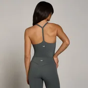 MP Womens Tempo Strappy Racerback Vest - Dark Grey - XS