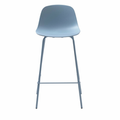 Svetlo moder plastičen barski stol 92,5 cm Whitby – Unique Furniture