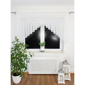 shumee Že izdelana zavesa za okno 200x125 cm z voilom, 3D vrtnicami in okrasnimi kamni