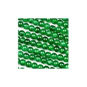Ispucale staklene perle kugla 12 mm zelena