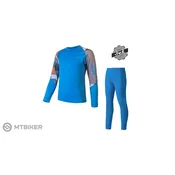 Sensor Merino Impress otroški komplet, modra (140)