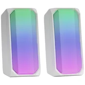 OSTALO Mars Gaming Msrgbw Rgb Stereo 2.0 15W Rms beli zvočniki, (21407462)