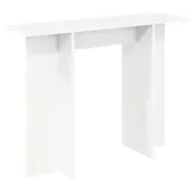 vidaXL Konzolna miza Bela 100 x 30 x 75 cm Inženirski les