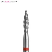 Diamantni nastavek TORNADO FLAME rdeč o 2,5 mm