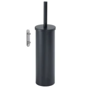 FLIP wall-hung toilet brush, Lift&Clean, black mat - Črna - 91x377x91 mm - Gedy - SAMBA - 24 - Iz nerjavečega jekla - Ščetka za stranišče - Krožni - Dvigovanje in čiščenje - 91 - 377 - 91 - 14