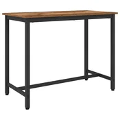 vidaXL miza Star les 100 x 50 x 76,5 cm Inženirski les in jeklo