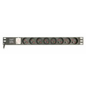 Gembird EG-PDU-014-FC14 električen razdelilec 8 vtičnic 1U 10A C14 plug 3m
