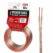 Maclean maclean, kabel za zvočnike, prozoren PVC, 2*1.5mm2/48*0.20cca 3.5*7.0mm, 50m, mctv-511