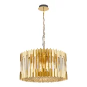 Luster na lancu RITZ 12xE14/40W/230V precnik 54 cm zlatna